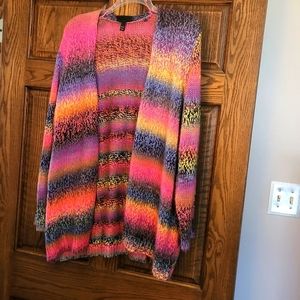 Plus size multi color sweater